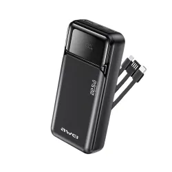 Awei PA-93 20000mah 22.5W Fast Charging Power Bank with Built‑in Cable