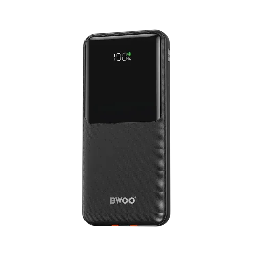 BWOO BO-P60 10000mAh 22.5W Power Bank With Built-in Type-C and Lightning Cable