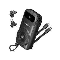 Vention FHXB0 10000mAh 22.5W Power Bank With Built-in Type-C and IP Cable