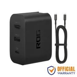 ASUS ROG AC65-03 65W 3 Port Type-C Charger Adapter With Type-C Cable ASUS ROG AC65-03 65W 3 Port Type-C Charger Adapter With Type-C Cable
