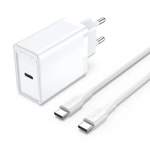 Vention FAHWF-EU 25W Type-C Wall Charger with Type-C Cable
