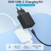 Vention FAHWF-EU 25W Type-C Wall Charger with Type-C Cable
