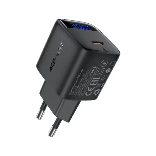 ACEFAST A115 30W GaN Type-C Fast Charger Adapter with Display ACEFAST A115 30W GaN Type-C Fast Charger Adapter with Display