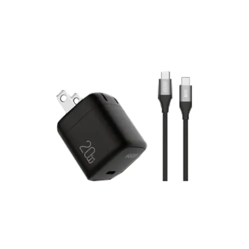 QCY CK02-MG 20W Type-C Charger Adapter With Type-C Cable
