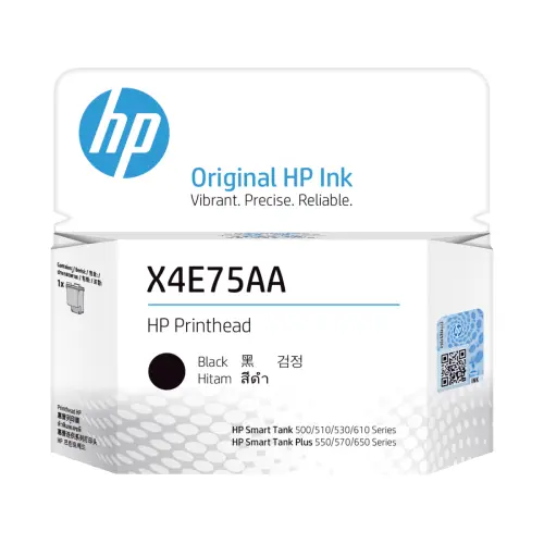 HP Printhead for Smart Tank 500/515/520/580/670/750 Black # X4E75AA HP Printhead for Smart Tank 500/515/520/580/670/750 Black # X4E75AA