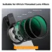 K&F Concept KF01.2900V2 67mm Clip-on CPL&Black Mist 1/4 Phone Camera Lens Filter