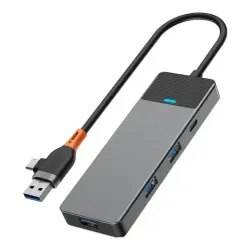 WiWU A431C Linker 4 in 1 USB Hub