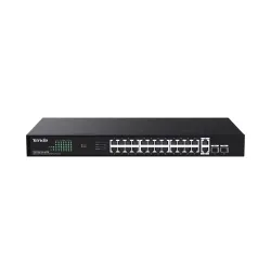 Tenda TEG1128P-24-410W 26 Port Gigabit PoE Switch With SFP Port Tenda TEG1128P-24-410W 26 Port Gigabit PoE Switch With SFP Port