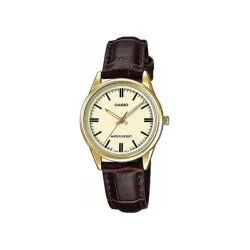 Casio LTP-V005GL-9AUDF Ladies Leather Belt Watch Casio LTP-V005GL-9AUDF Ladies Leather Belt Watch