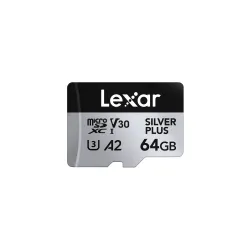 Lexar Professional SILVER PLUS 64GB microSDXC UHS-I Memory Card