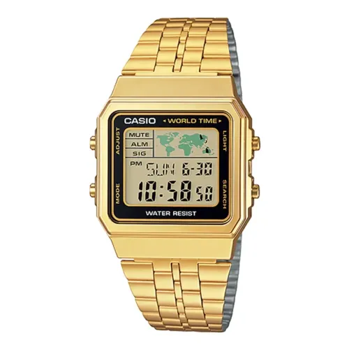 Casio A500WGA-1DF Vintage World Time Chain Digital Watch