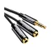 UGREEN AV134 3.5mm Male to Dual Female Headphone Splitter Cable #20816 UGREEN AV134 3.5mm Male to Dual Female Headphone Splitter Cable #20816