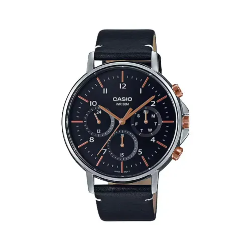 Casio MTP-E321L-1AVDF Enticer Leather Analog Watch