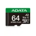 Adata SPEED PLUS 64GB UHS-I U3 V30 Class 10 microSDXC Card