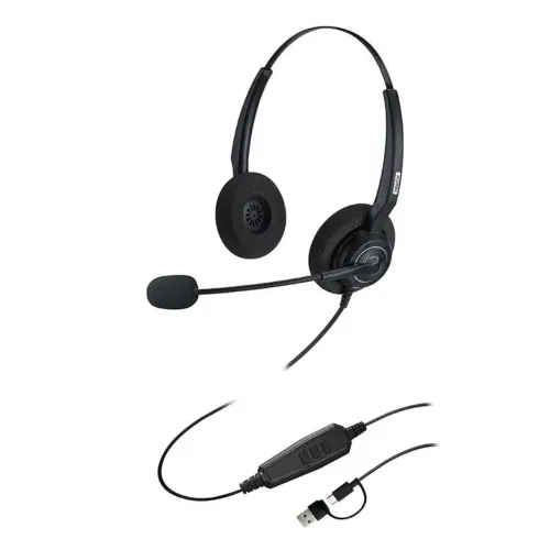Inbertec UB200DT Wired Noise Cancelling Headphone