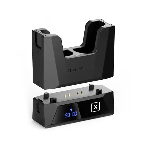 K&F Concept NP-FZ100 Dual Slot Modular Camera Battery Charger With Display K&F Concept NP-FZ100 Dual Slot Modular Camera Battery Charger With Display