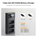 K&F Concept NP-FW50 3-Slot Camera Battery Charger With Display K&F Concept NP-FW50 3-Slot Camera Battery Charger With Display