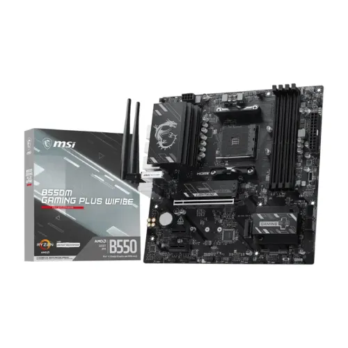 MSI B550M GAMING PLUS WIFI6E AMD AM4 mATX Motherboard