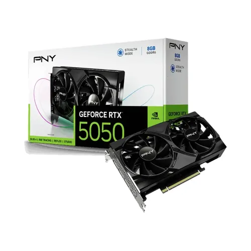 PNY GeForce RTX 5050 8GB Dual Fan GDDR6 Graphics Card PNY GeForce RTX 5050 8GB Dual Fan GDDR6 Graphics Card