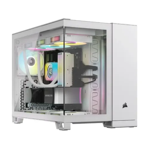 Corsair iCUE LINK 2500X RGB Dual Chamber Gaming Casing White Corsair iCUE LINK 2500X RGB Dual Chamber Gaming Casing White