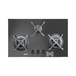 Elba E71.300.BK 70cm 3 Burner Gas Hob