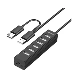 Yuanxin YXH-19 Y Cable 7 Port USB 2.0 Hub