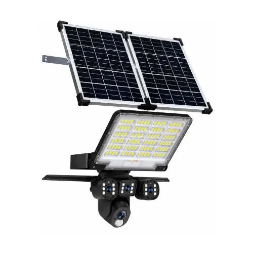 6MP Dual Lens 4G SIM Supported AI Solar Camera With Street Light