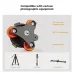 K&F Concept KF31.104 LP-48 3 Axis Tripod Leveling Base Tri-Wheel Head