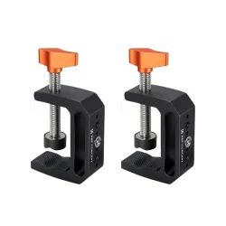 K&F Concept KF31.224 MS-37 Aluminum C-Clamp Desk Mount Holder (2-Pack) K&F Concept KF31.224 MS-37 Aluminum C-Clamp Desk Mount Holder (2-Pack)