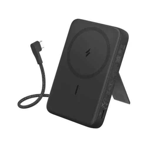 Anker Zolo 10000mAh 30W Magnetic Wireless Power Bank with Built-in Cable