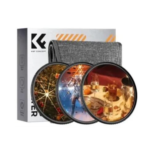 K&F Concept SKU.2132V1 67mm 4+6+8 Points Star Filters Set (3pcs) K&F Concept SKU.2132V1 67mm 4+6+8 Points Star Filters Set (3pcs)
