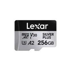 LEXAR Professional SILVER PLUS 256GB microSDXC UHS-I Memory Card