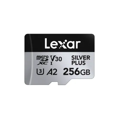 LEXAR Professional SILVER PLUS 256GB microSDXC UHS-I Memory Card