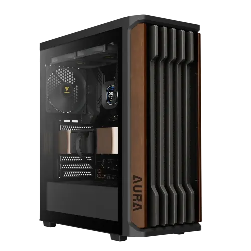 Gamdias AURA GC11 WOOD Mid-Tower ATX Gaming Casing