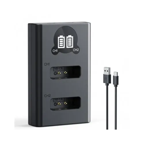 K&F Concept KF28.0129 Dual-Slot LCD Quick Charger Kit