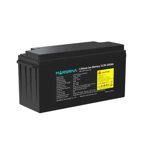 Marsriva MR-LBP12-200-LAR 12.8V 200Ah LiFePO4 Solar Battery