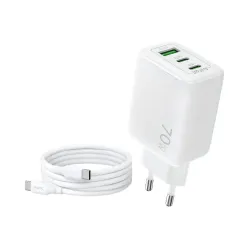 Oraimo HyperGaN 701 70W GaN Charger Adapter With Type-C Cable Oraimo HyperGaN 701 70W GaN Charger Adapter With Type-C Cable