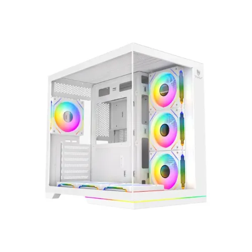 T-Wolf YORU ARGB Mid-Tower ATX Gaming Casing White