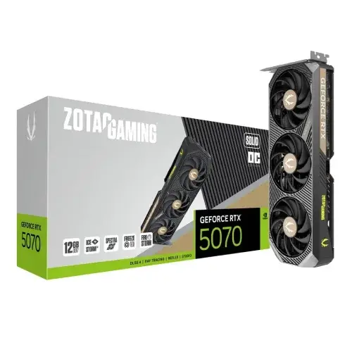 ZOTAC GAMING GeForce RTX 5070 SOLID OC 12GB GDDR7 Graphics Card