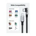 UGREEN US334 USB Type-C to Angled USB Type-C 2M Cable #70645 UGREEN US334 USB Type-C to Angled USB Type-C 2M Cable #70645