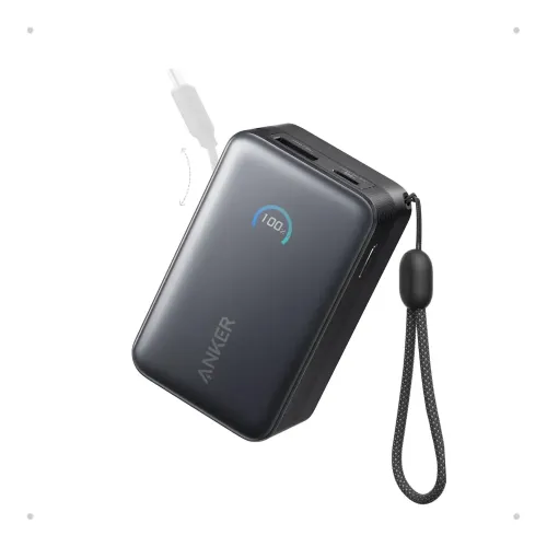 Anker Nano 10000mAh 45W Power Bank with Built-in Type-C Cable