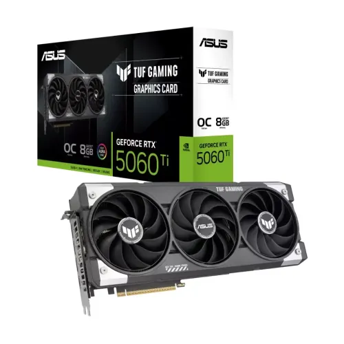 ASUS TUF Gaming GeForce RTX 5060 Ti 8GB GDDR7 OC Edition Graphics Card ASUS TUF Gaming GeForce RTX 5060 Ti 8GB GDDR7 OC Edition Graphics Card