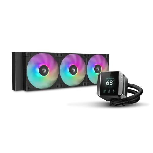 DeepCool MYSTIQUE 360 ARGB 360mm Liquid CPU Cooler with LCD Screen