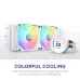 NZXT Kraken Elite 240 RGB 240mm AIO Liquid CPU Cooler White with LCD Display NZXT Kraken Elite 240 RGB 240mm AIO Liquid CPU Cooler White with LCD Display