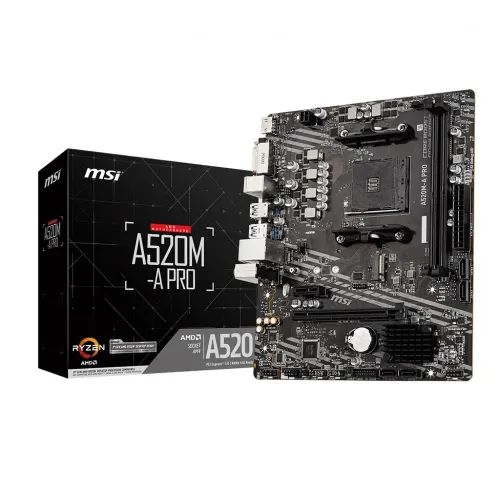 MSI A520M-A Pro AMD AM4 Micro-ATX Motherboard