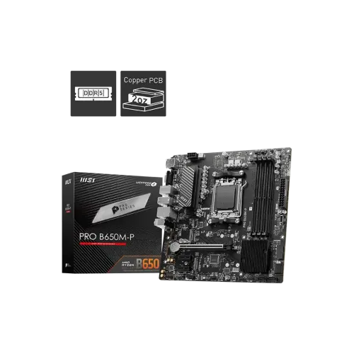 MSI PRO B650M-P DDR5 AMD AM5 mATX Motherboard