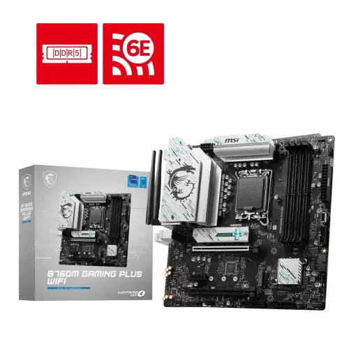 MSI B760M GAMING PLUS WIFI 6E mATX Motherboard