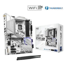 ASRock Z890 Pro RS WiFi White LGA1851 DDR5 ATX Motherboard