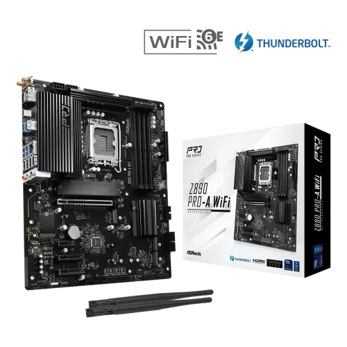 ASRock Z890 Pro-A WiFi LGA1851 DDR5 ATX Motherboard