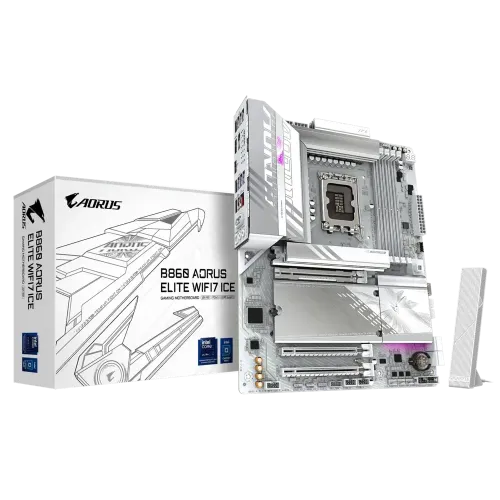 Gigabyte B860 AORUS ELITE WIFI7 ICE LGA1851 ATX Motherboard Gigabyte B860 AORUS ELITE WIFI7 ICE LGA1851 ATX Motherboard